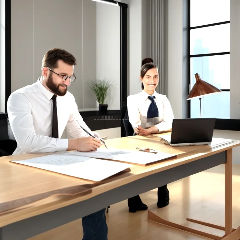 Beratungsgespräch zwischen Anwalt und Unternehmer